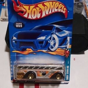 Hot Wheels Silver and Gold Racing Car